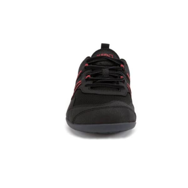 Xero | Men's Prio Running and Fitness Shoe - BLACK / SAMBA RED