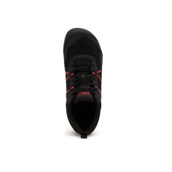 Xero | Men's Prio Running and Fitness Shoe - BLACK / SAMBA RED