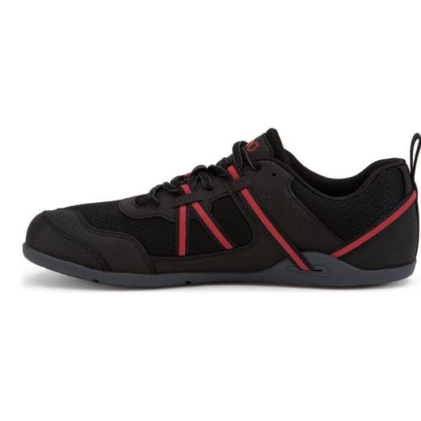 Xero | Men's Prio Running and Fitness Shoe - BLACK / SAMBA RED