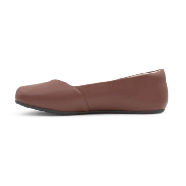 Xero | Women's Phoenix Leather Dressy Flat-BROWN