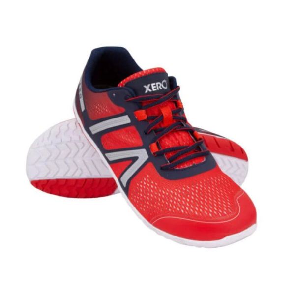 Xero | Men's HFS - Lightweight Road Running Shoe - CRIMSON NAVY