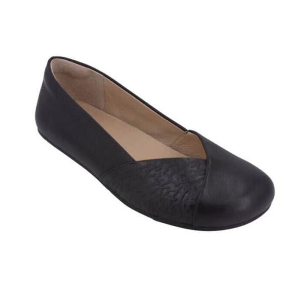 Xero | Women's Phoenix Leather Dressy Flat-BLACK