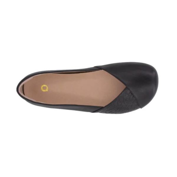 Xero | Women's Phoenix Leather Dressy Flat-BLACK