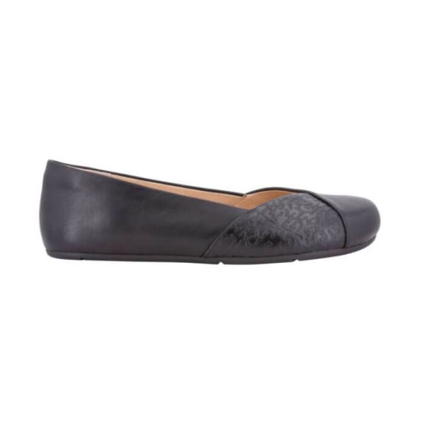 Xero | Women's Phoenix Leather Dressy Flat-BLACK