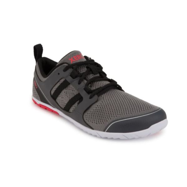 Xero | Men's Zelen - Your eco-Friendly Road Runner-DARK GRAY / RED