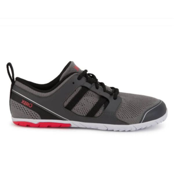 Xero | Men's Zelen - Your eco-Friendly Road Runner-DARK GRAY / RED