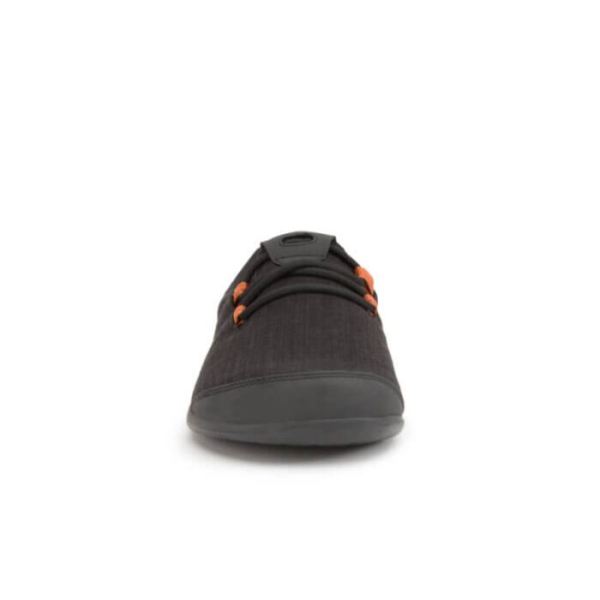 Xero | Men's Hana - Casual Canvas Comfort - BLACK / RUST (RAIN-FRIENDLY HEMP)