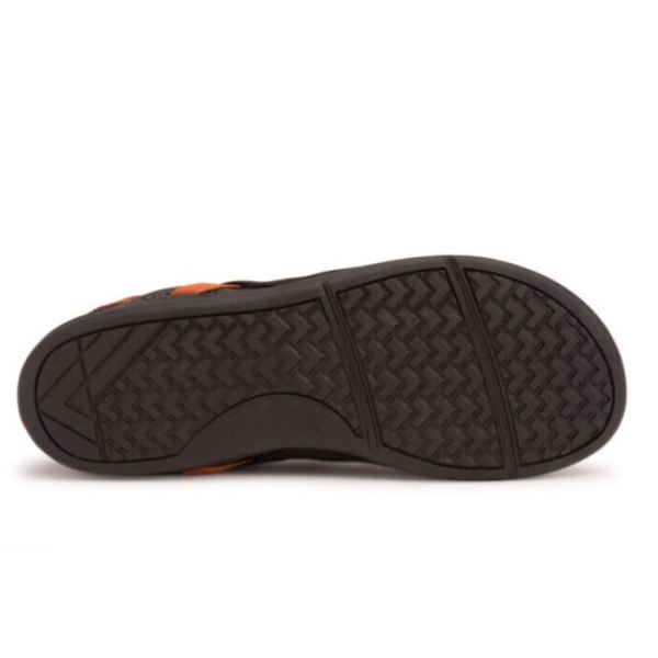 Xero | Men's Hana - Casual Canvas Comfort - BLACK / RUST (RAIN-FRIENDLY HEMP)