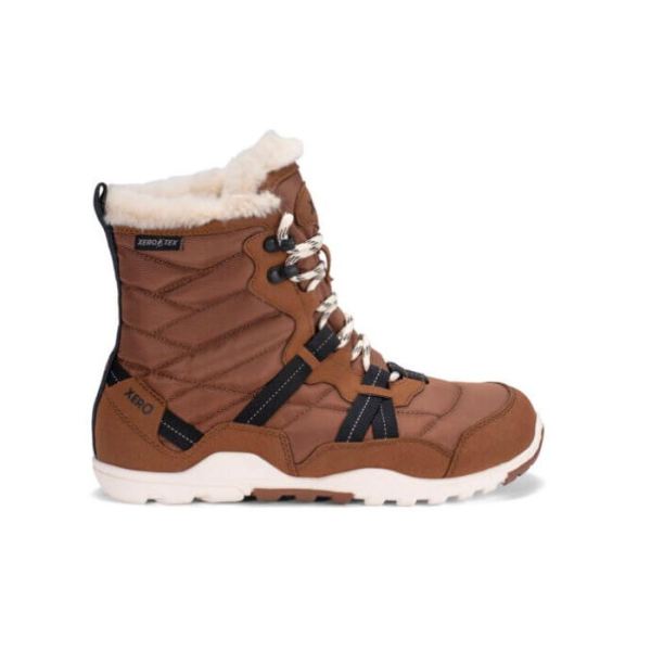 Xero | Women's Alpine Snow Boot-RUBBER BROWN / EGGSHELL