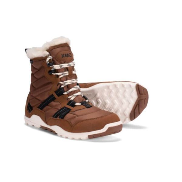 Xero | Women's Alpine Snow Boot-RUBBER BROWN / EGGSHELL