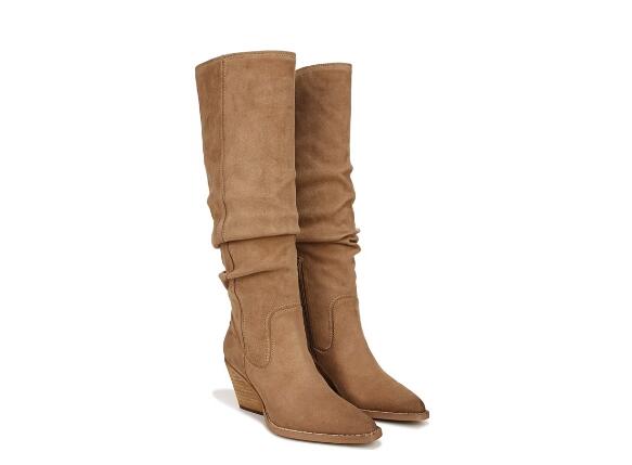 Zodiac | Women's Riau Wide Calf Tall Boot-Latte Brown Microfabric