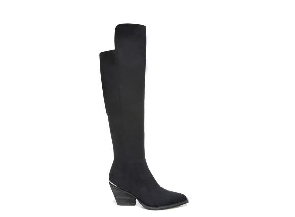 Zodiac | Women's Ronson Wide Calf Block Heel Tall Boot-Black