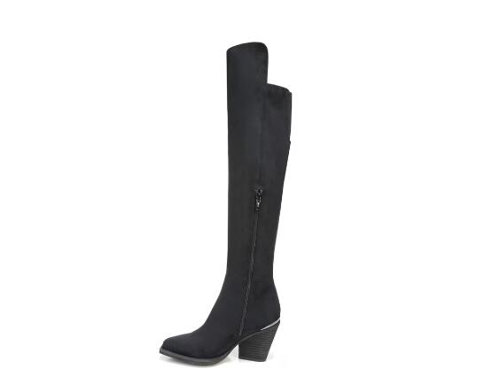 Zodiac | Women's Ronson Wide Calf Block Heel Tall Boot-Black