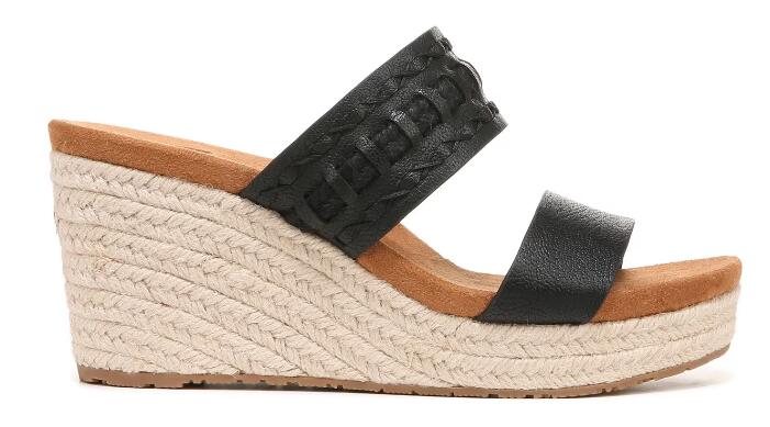 Zodiac | Women's Poppy Wedge Espadrille-Black Synthetic