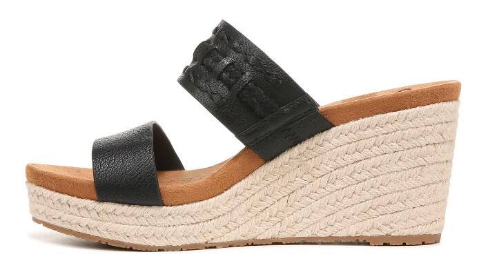 Zodiac | Women's Poppy Wedge Espadrille-Black Synthetic