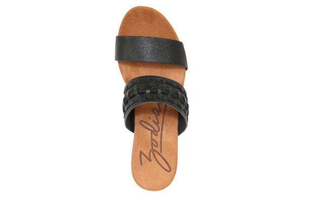 Zodiac | Women's Poppy Wedge Espadrille-Black Synthetic