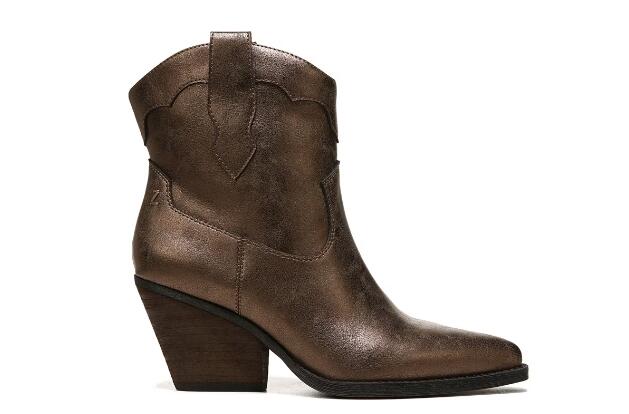 Zodiac | Women's Roslyn Western Boot-Bronze Synthetic