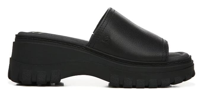 Zodiac | Women's Halle Slide Sandal-Black Leather