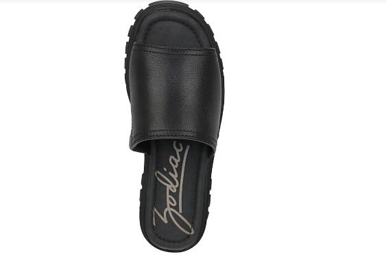 Zodiac | Women's Halle Slide Sandal-Black Leather