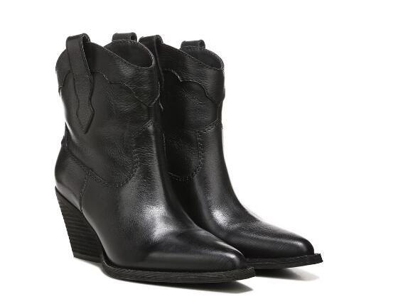 Zodiac | Women's Roslyn Western Boot-Black Leather