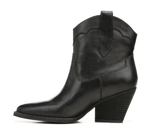 Zodiac | Women's Roslyn Western Boot-Black Leather