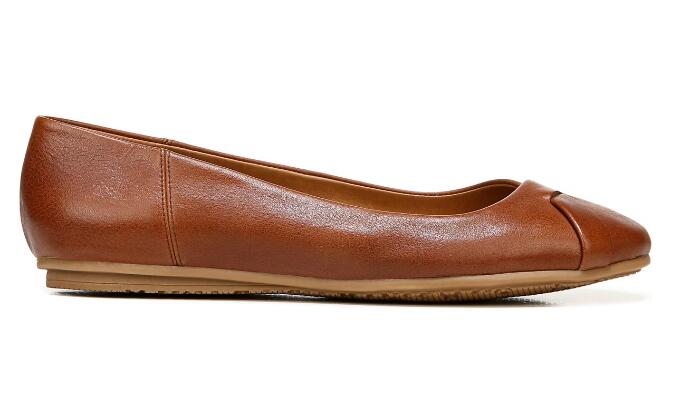 Zodiac | Women's Sadie Slip On Flat-Cognac Leather