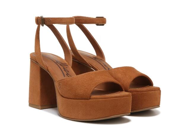 Zodiac | Women's Priya High Heel Sandal-Caramel Brown Fabric