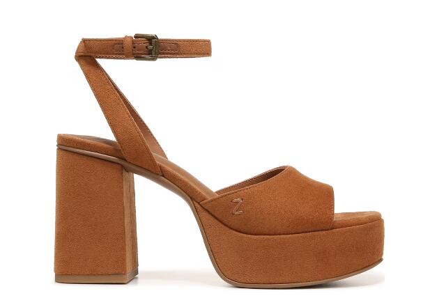 Zodiac | Women's Priya High Heel Sandal-Caramel Brown Fabric