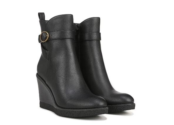 Zodiac | Women's Ina Wedge Bootie-Black Synthetic