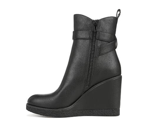 Zodiac | Women's Ina Wedge Bootie-Black Synthetic