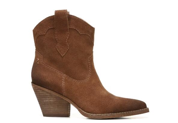 Zodiac | Women's Roslyn Western Boot-Cognac Fabric