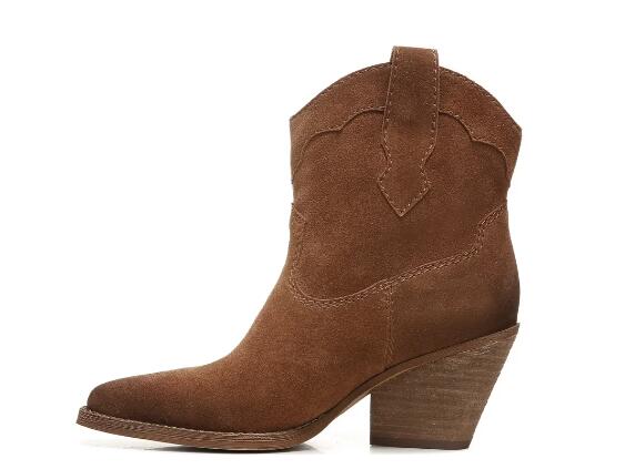 Zodiac | Women's Roslyn Western Boot-Cognac Fabric