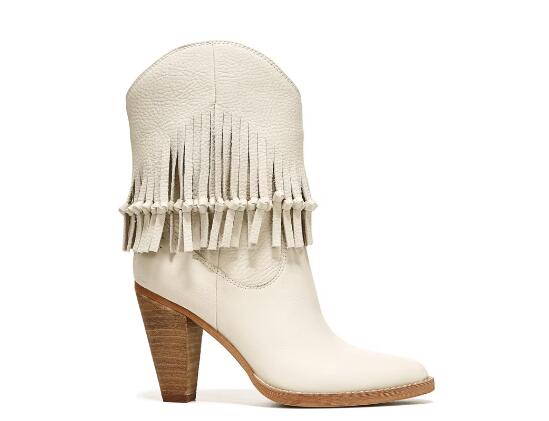 Zodiac | Women's Donna Western Boot-Birch Beige Leather