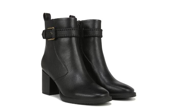 Zodiac | Women's Rexx Block Heel Bootie-Black Synthetic/Leather