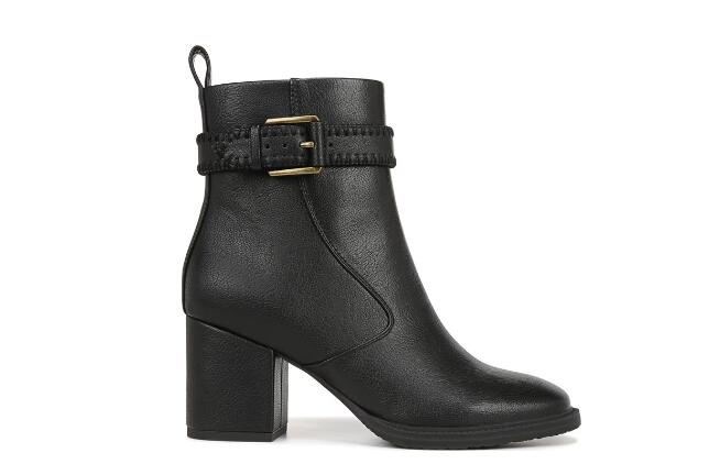 Zodiac | Women's Rexx Block Heel Bootie-Black Synthetic/Leather