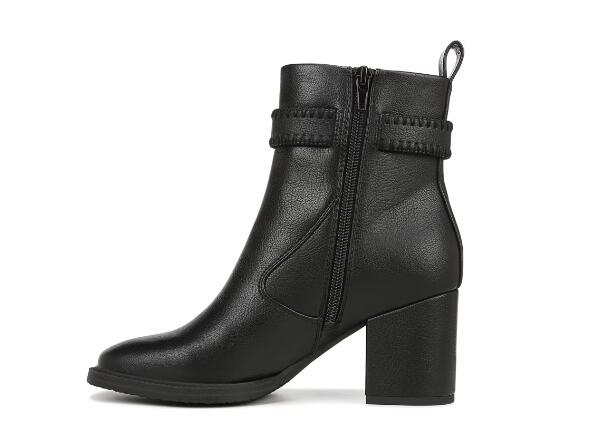 Zodiac | Women's Rexx Block Heel Bootie-Black Synthetic/Leather