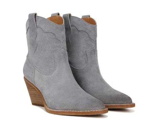 Zodiac | Women's Roslyn Western Boot-Misty Blue Suede