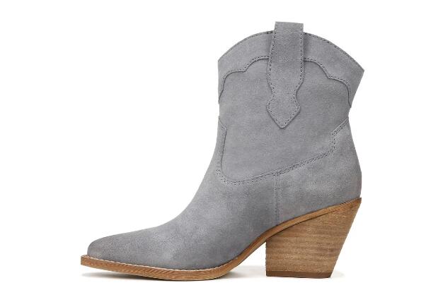 Zodiac | Women's Roslyn Western Boot-Misty Blue Suede