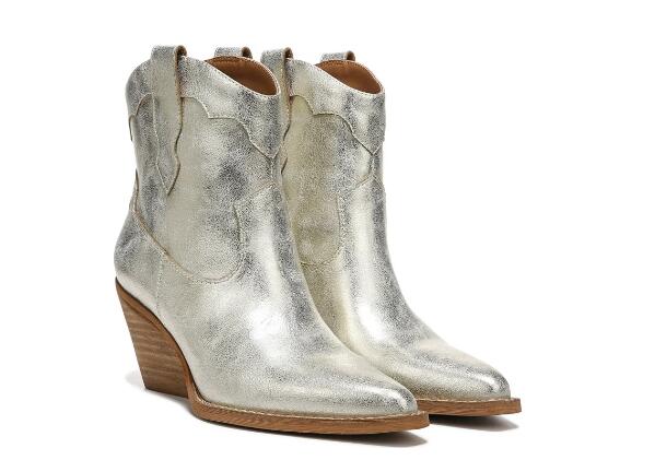 Zodiac | Women's Roslyn Western Boot-Gold Synthetic