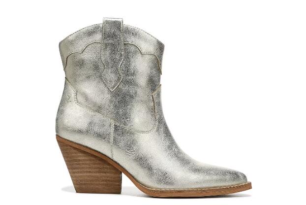 Zodiac | Women's Roslyn Western Boot-Gold Synthetic