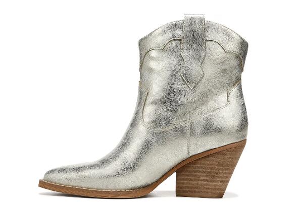 Zodiac | Women's Roslyn Western Boot-Gold Synthetic