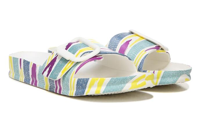 Zodiac | Women's Desert Slide Sandal-White Multi