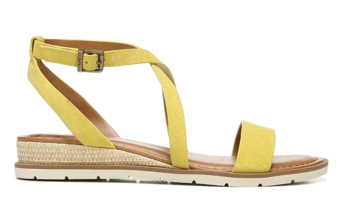 Zodiac | Women's Angelica Wedge Sandal-Lemon Suede