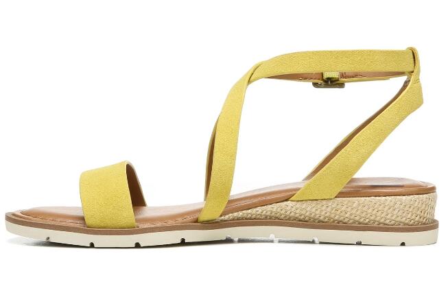 Zodiac | Women's Angelica Wedge Sandal-Lemon Suede