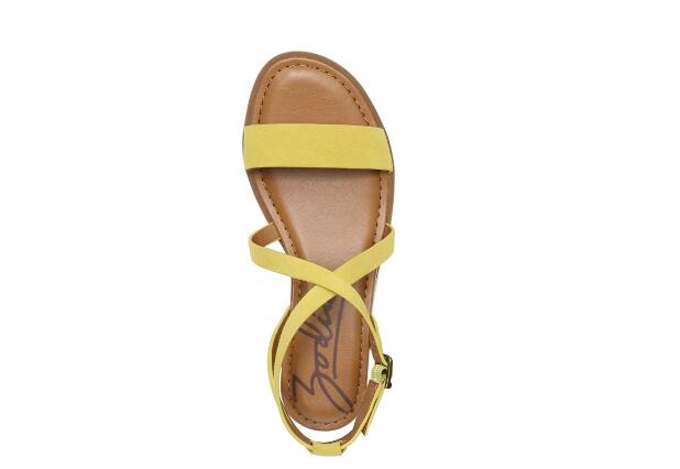 Zodiac | Women's Angelica Wedge Sandal-Lemon Suede