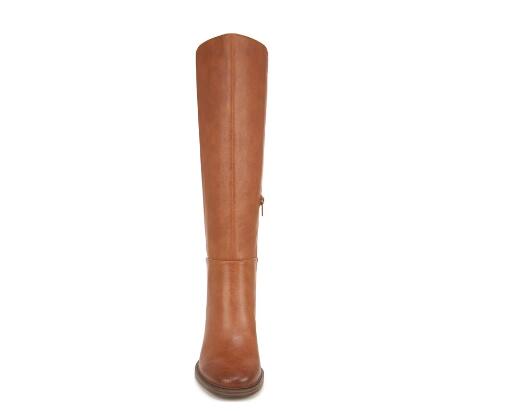 Zodiac | Women's Riona Block Heel Tall Boot-Cognac Brown Synthetic