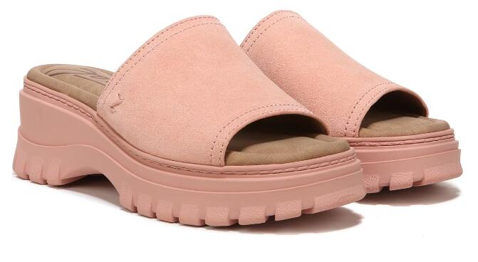 Zodiac | Women's Halle Slide Sandal-Damasco Pink Leather