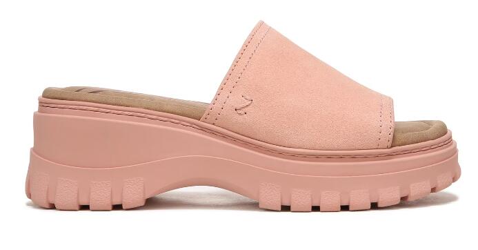 Zodiac | Women's Halle Slide Sandal-Damasco Pink Leather