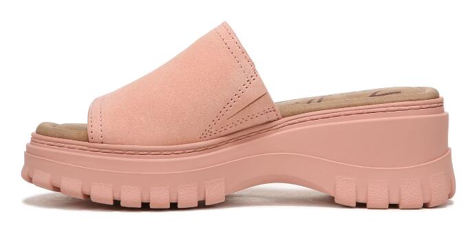 Zodiac | Women's Halle Slide Sandal-Damasco Pink Leather