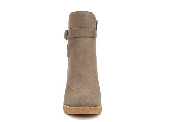 Zodiac | Women's Ina Wedge Bootie-Olive Green Microfiber